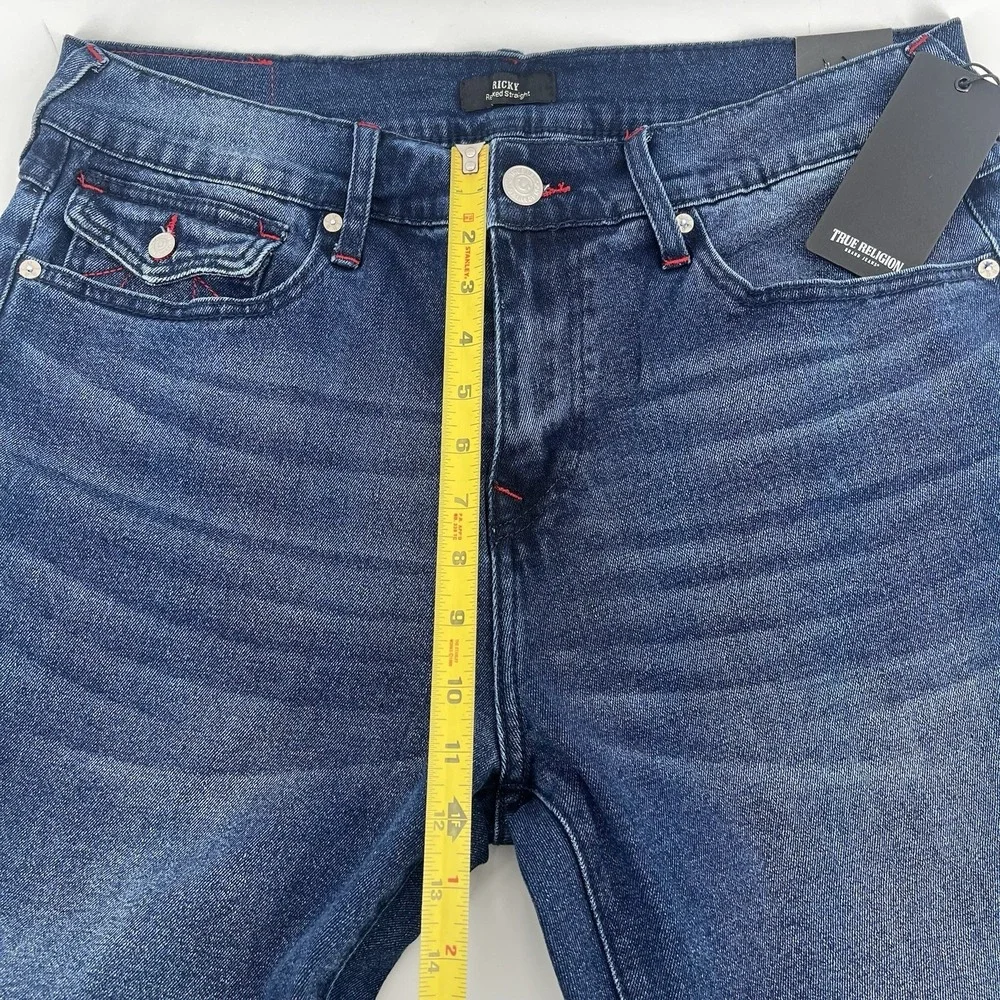 True Religion Ricky Relaxed Straight‎ Jeans Men's 34x34 SN Flap Pocket NEW $159
